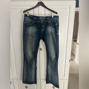 Miss Me boot cut dark blue denim size 30